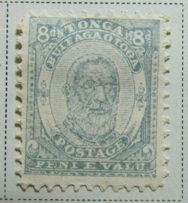 TONGUE Oceania Protectorate Kingdom 1892 8d VF MNG Old Forgery A8P16F12-