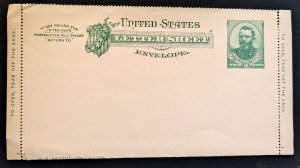United States. Letter envelope. Designed to serve as both writing paper and ...