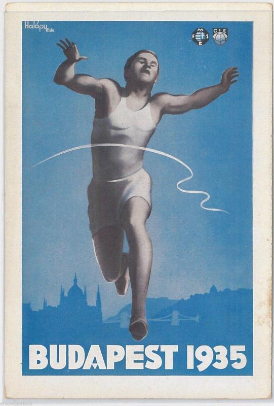 51061 -  HUNGARY -  POSTAL HISTORY - UNIVERSITY GAMES Athletics 1935 - RARE!! 