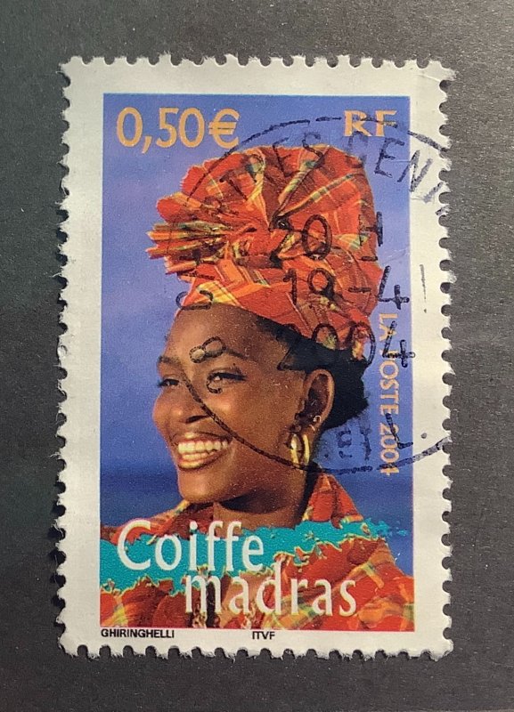 France 2004 Scott 3007e used - Woman wearing coif, Madras