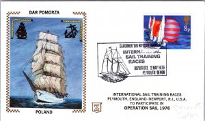 England 1976 - Dar Pomorza - Int'l Sail Training Races - F68124