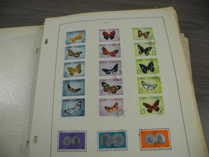 CUBA, 100s & 100s of Stamps mostly hinged on Scott pages