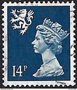 GREAT BRITAIN Scotland 1988 QEII 14p Deep Blue Machin SGS54 FU