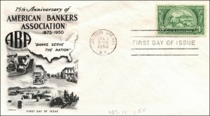Scott 987 - 3 Cents Bankers Fleetwood FDC - Unaddressed Planty 987-11