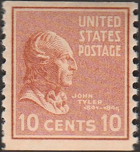 # 847 MINT NEVER HINGED ( MNH ) JOHN TYLER