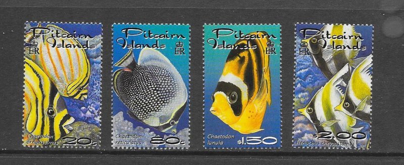 FISH - PITCAIRN ISLANDS #543-6   MNH