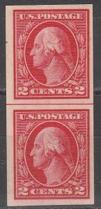 US #409 MNH  Pair CV $5.00 (A2292)