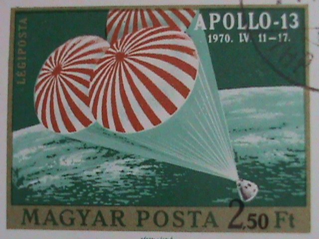 HUNGARY-1970 APOLLO-13- RETURN TO THE EARTH-CTO-S/S VF- WE SHIP TO WORLD WIDE