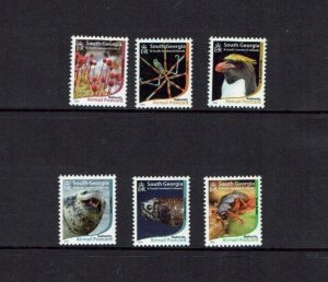 South Georgia: 2015, Biodiversity, International Postcard Stamps, MNH set.