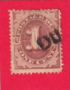 US J1 USED HINGED, BROWN NOT RED BROWN