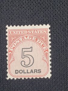 $5 Carmine Rose & Black US J101