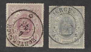 Luxembourg SC#19-19a Used VF  SCV$10.50...Check the Offer!!