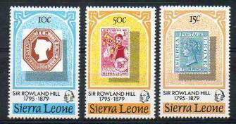 Sierra Leone #459-61 F-VF Mint NH ** Sir Rowland Hill