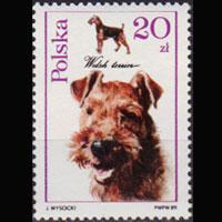 POLAND 1988 - Scott# 2902 Dogs 20z NH