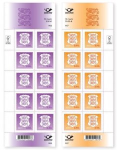 Estonia 2026 Definitives Coat of Arms 0.50; 3.90 Set of 2 sheetlets MNH