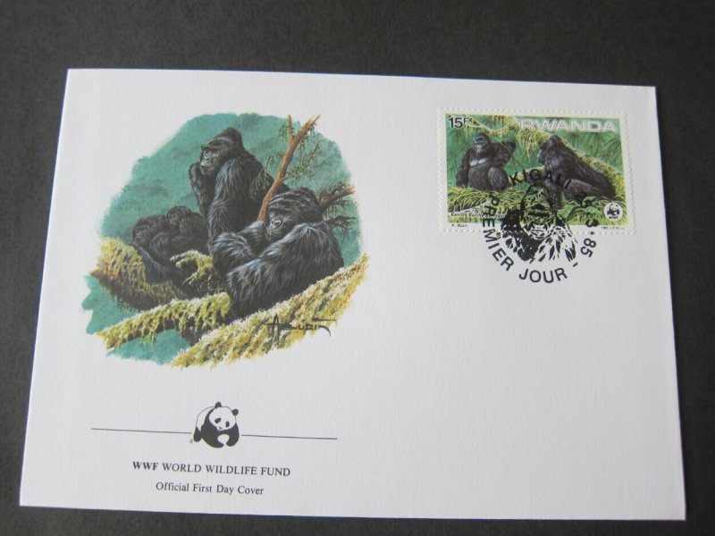 Rwanda 1985 Sc 1208-1211 FDC