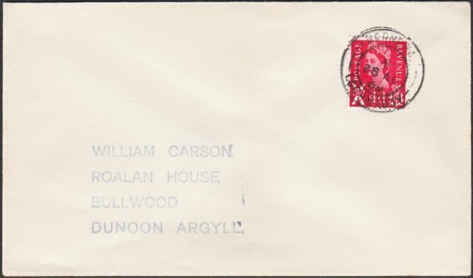 GB SCOTLAND 1969 cover BERNERA LOCHMADDY - Isle of North Uist cds...........T252