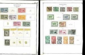 Venezuela 1941-1960 M & U Hinged on Remaindered Minkus & Scott Pages