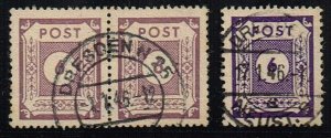 DDR 1946,Sc..#15N18 used, color a+b