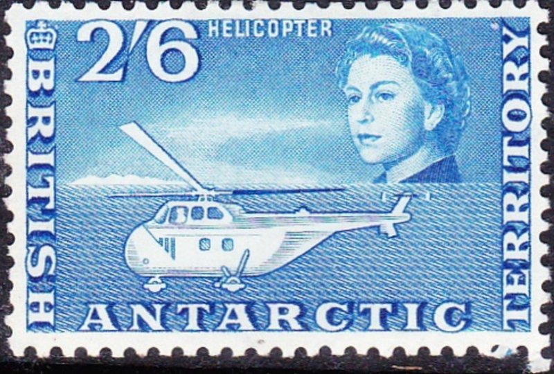 BRITISH ANTARCTIC TERRITORY 1963 QEII 2/6s Blue SG12 MH