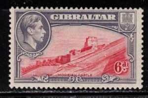 GIBRALTAR Scott # 113 MH - KGVI & Moorish Castle