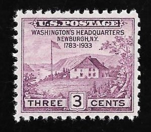 752 3 cents Peace, Newburgh, NY (1935) Stamp Mint NH EGRADED VF 84