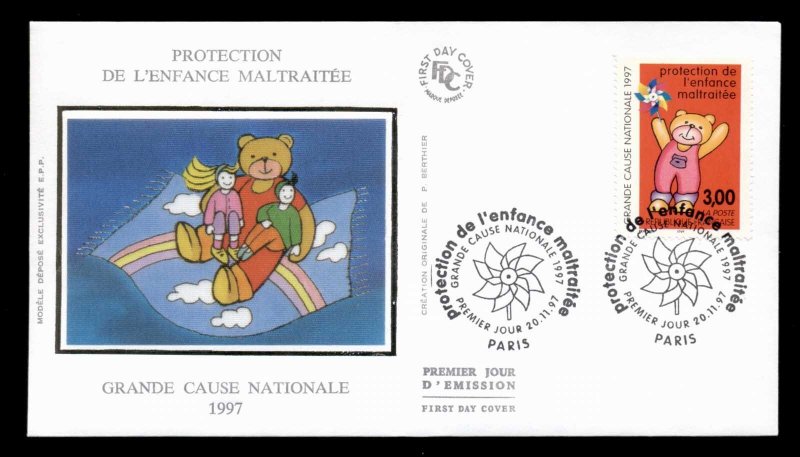 France 1997 Protection of Abused Children FDC