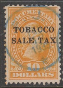 U.S.  Scott #RJ10 Revenue Stamp - Used Single