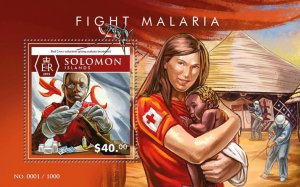 SOLOMON IS. - 2015 - Fighting Malaria - Perf Souv Sheet - Mint Never Hinged