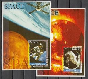 Congo, Dem. 2002 Cinderella issue. Space Walks on 2 s/sheets.