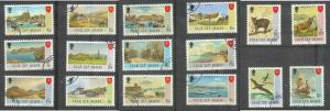 Isle of Man, 1973 First issue, set of 16, used