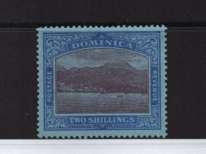 Dominic 1919 2 Shilling Sg53b purple & deep blue/blue - mounted mint