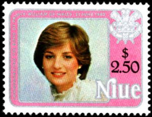 Niue #354-356, Complete Set(3), 1982, Royalty, Never Hinged