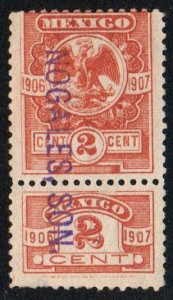 Mexico Revenue stamp 2 centavos 1907 Mint Hinged
