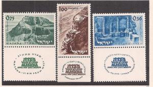 ISRAEL SC# 272-4 VF MNH 1965 W/Tabs