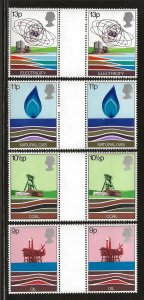 GREAT BRITAIN SC# 827-30   GUTTER PAIRS  FVF/MNH 1978