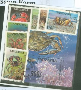 Tanzania #1295-1302  Single (Complete Set) (Fauna)