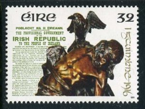Ireland 827, MNH. Michel 749. Statue of Cochulainn. Bird. 1991.