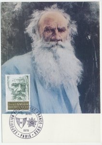 Maximum card France 1978 Leo Tolstoy - Writer