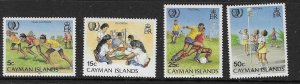 CAYMAN ISLANDS SG613/6 1985 YOUTH YEAR  MTD MINT