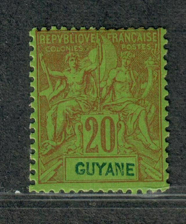 Fr. Guiana Sc#41 M/LH/F-VF, Cv. $25