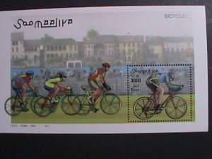 SOMALIA-2000 BICYCLES RACES MNH S/S-VF-EST.$10  WE SHIP TO WORLD WIDE