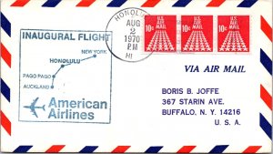 FFC 1970 - American Airlines - Honolulu, Hi to Auckland, NZ - F34903