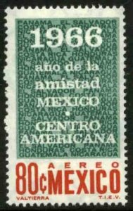 MEXICO C317, Friendship with the Central American Nations MINT, NH. VF.