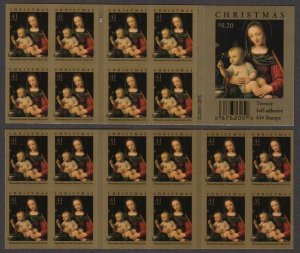 2008 Christmas Madonna Sc 4206a mint booklet plate no. P11111 CV $18