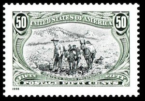 US 3209g 1898 Trans-Mississippi Western Mining Prospector 50c single MNH 1998