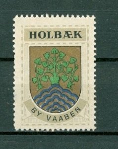 Denmark. Poster Stamp 1940/42. MNH. Town Holbek.  Coats Of Arms. Tree