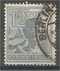 GERMANY, 1948, used 12ph, Laborer Scott 561