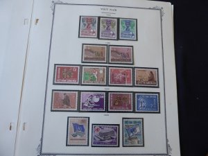 Vietnam 1963-1972 (MNH) Stamp Collection on Scott Spec Album Pages