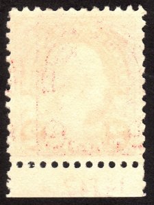 1923, US 2c, George Washington, Used, Sc 554, Plate Number, 14714